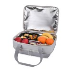 Parkview Recycled rPET Insulated Dual Food Carrier - Greystone - Alternate Parkview Recycled rPET Insulated Dual Food Carrier - Greystone - Alternate