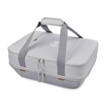 Parkview Recycled rPET Insulated Dual Food Carrier - Greystone 1 Parkview Recycled rPET Insulated Dual Food Carrier - Greystone 1