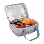 Parkview Recycled rPET Insulated Dual Food Carrier - Greystone - Alternate Parkview Recycled rPET Insulated Dual Food Carrier - Greystone - Alternate