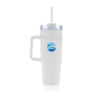 Tana Plastic Tumbler with Handle 900ML - White 1 Tana Plastic Tumbler with Handle 900ML - White 1