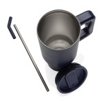 Embrace Deluxe Recycled Stainless Steel Tumbler 900ml - Navy - Alternate Embrace Deluxe Recycled Stainless Steel Tumbler 900ml - Navy - Alternate