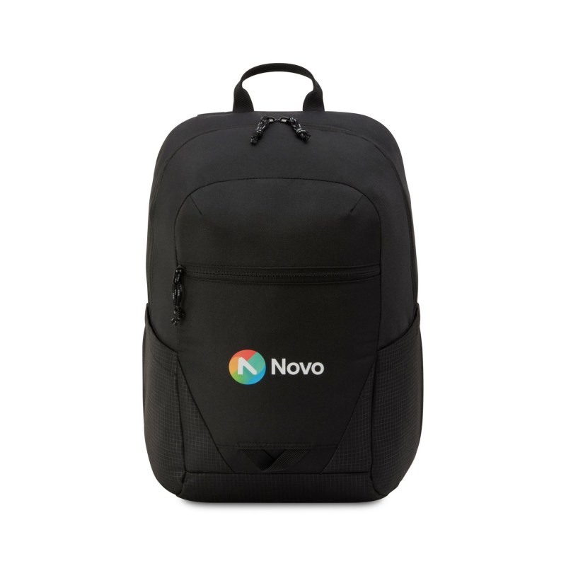 Peak Recycled rPET Laptop Backpack - Black 1 Peak Recycled rPET Laptop Backpack - Black 1