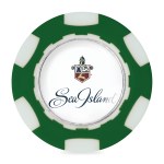 Ahead Poker Chip with Ball Marker - Green-White 1 Ahead Poker Chip with Ball Marker - Green-White 1