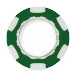 Ahead Poker Chip with Ball Marker - Green-White 2 Ahead Poker Chip with Ball Marker - Green-White 2
