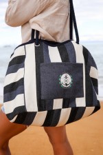 Bayside Recycled Cotton Boat Bag - AWARE™ - Bayside Stripe - Alternate Bayside Recycled Cotton Boat Bag - AWARE™ - Bayside Stripe - Alternate
