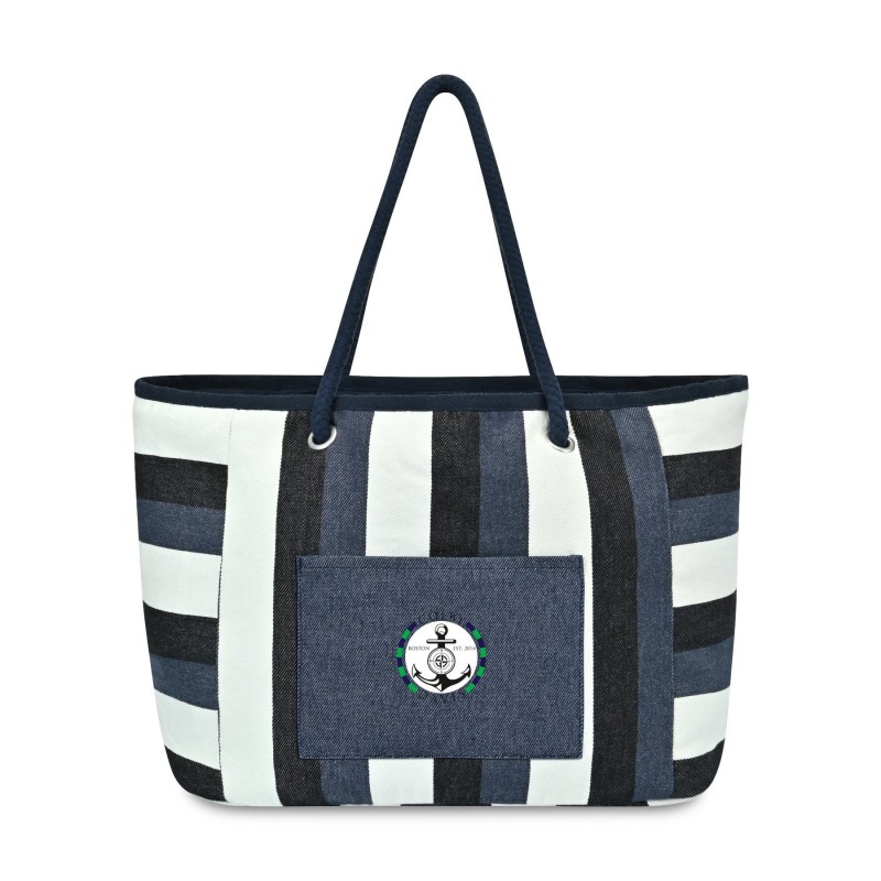Bayside Recycled Cotton Boat Bag - AWARE™ - Bayside Stripe 1 Bayside Recycled Cotton Boat Bag - AWARE™ - Bayside Stripe 1