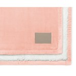 Minkie Sherpa Recycled Polyester Baby Blanket - Petal Pink - Alternate Minkie Sherpa Recycled Polyester Baby Blanket - Petal Pink - Alternate