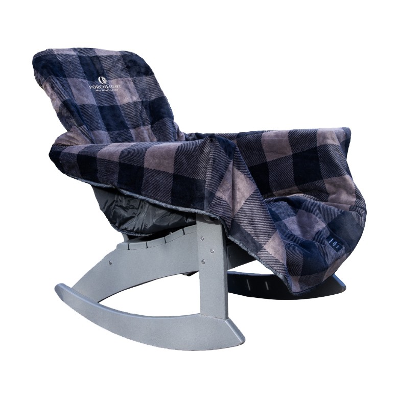 City Bonfires The Chair Blanket - Grey Plaid 1 City Bonfires The Chair Blanket - Grey Plaid 1
