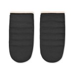 La Cuisine Recycled Cotton Oven Mitt Set - AWARE - Black 2 La Cuisine Recycled Cotton Oven Mitt Set - AWARE - Black 2