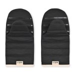 La Cuisine Recycled Cotton Oven Mitt Set - AWARE - Black - Alternate La Cuisine Recycled Cotton Oven Mitt Set - AWARE - Black - Alternate