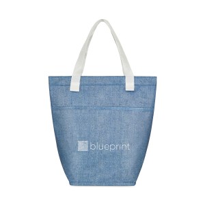 Sami Mini Tote Cooler - Denim Flecks 1 Sami Mini Tote Cooler - Denim Flecks 1