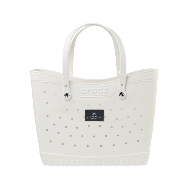 Crocs™ Classic Large Tote - White-Black 1 Crocs™ Classic Large Tote - White-Black 1