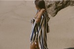 Slowtide® Cabana Fringe Premium Terry Towel - Blue - Alternate Slowtide® Cabana Fringe Premium Terry Towel - Blue - Alternate