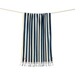 Slowtide® Cabana Fringe Premium Terry Towel - Blue - Alternate Slowtide® Cabana Fringe Premium Terry Towel - Blue - Alternate