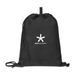 Repeat Recycled Poly Cinchpack - Black 1 Repeat Recycled Poly Cinchpack - Black 1
