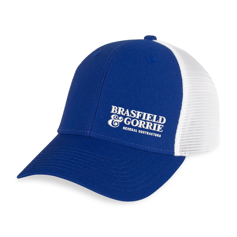Merrimack Hat Co. Casey Performance Trucker - Royal-White 1 Merrimack Hat Co. Casey Performance Trucker - Royal-White 1