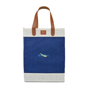 Out of the Woods Jute Tall Tote - Navy Blue 1 Out of the Woods Jute Tall Tote - Navy Blue 1