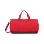 Ivy Recycled Cotton Barrel Duffel - AWARE™ - Crimson 2 Ivy Recycled Cotton Barrel Duffel - AWARE™ - Crimson 2