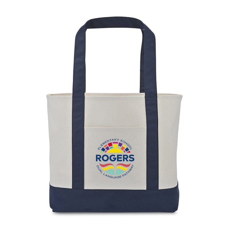Large Canvas Tote - True Navy 1 Large Canvas Tote - True Navy 1