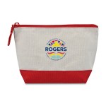 Canvas Zippered Pouch - Red 1 Canvas Zippered Pouch - Red 1