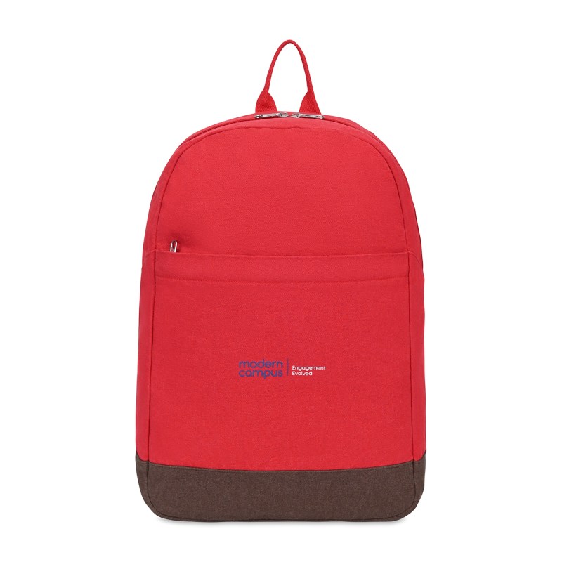Ivy Recycled Cotton Laptop Backpack - AWARE - Red 1 Ivy Recycled Cotton Laptop Backpack - AWARE - Red 1