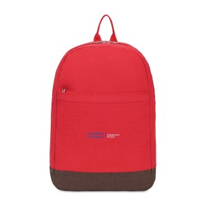 Ivy Recycled Cotton Laptop Backpack - AWARE - Red 1 Ivy Recycled Cotton Laptop Backpack - AWARE - Red 1