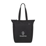 Renew AWARE™ rPET Zippered Tote - Black 1 Renew AWARE™ rPET Zippered Tote - Black 1