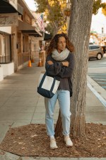 Mini Canvas Tote - True Navy - Alternate Mini Canvas Tote - True Navy - Alternate