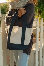 Mini Canvas Tote - True Navy - Alternate Mini Canvas Tote - True Navy - Alternate