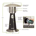 Cuisinart Outdoors® Tabletop Patio Heater - Black - Alternate Cuisinart Outdoors® Tabletop Patio Heater - Black - Alternate