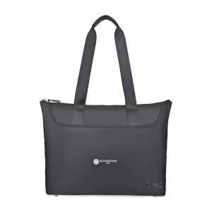 Travis & Wells Lennox Recycled Nylon Laptop Tote - Black 1 Travis & Wells Lennox Recycled Nylon Laptop Tote - Black 1