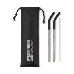Aviana™ Poppy 2-Pack Stainless Straw Set - Black - Alternate Aviana™ Poppy 2-Pack Stainless Straw Set - Black - Alternate