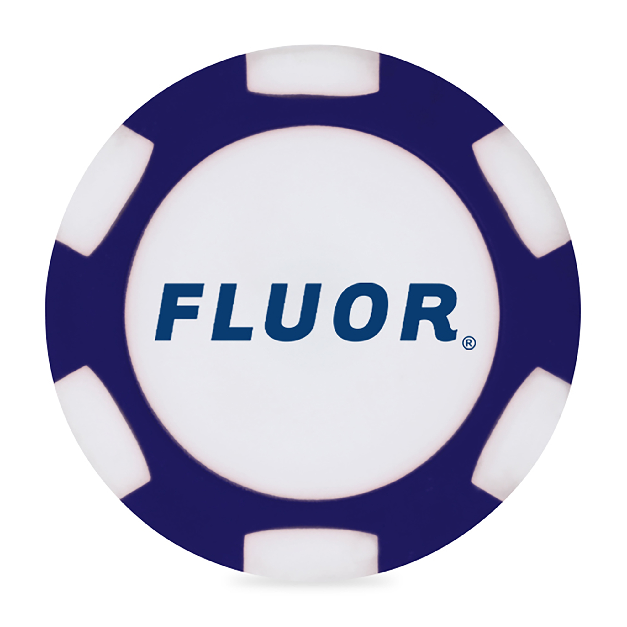 Ahead 2-Sided Poker Chip - Navy-White 1 Ahead 2-Sided Poker Chip - Navy-White 1