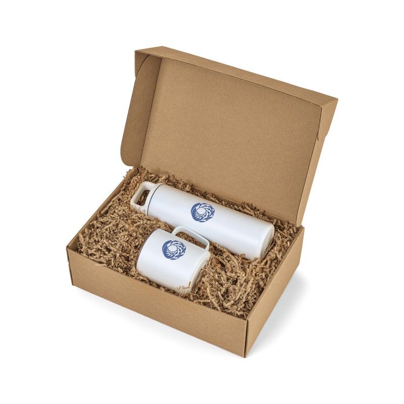 MiiR Wide Mouth Bottle & Camp Cup Gift Set - White Powder 1 MiiR Wide Mouth Bottle & Camp Cup Gift Set - White Powder 1