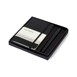 Moleskine® Pocket Notebook and GO Pen Gift Set - Black 1 Moleskine® Pocket Notebook and GO Pen Gift Set - Black 1