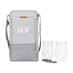 Parkview Recycled rPET Insulated Wine-to-Go Carry Tote - Greystone 1 Parkview Recycled rPET Insulated Wine-to-Go Carry Tote - Greystone 1