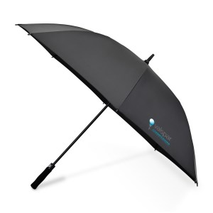 Elements 60" Recycled Auto Open Golf Umbrella - Black 1 Elements 60" Recycled Auto Open Golf Umbrella - Black 1