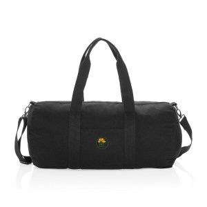 Impact Awareâ„¢ 285gsm rCanvas Duffel Bag Undyed - Black 1 Impact Awareâ„¢ 285gsm rCanvas Duffel Bag Undyed - Black 1
