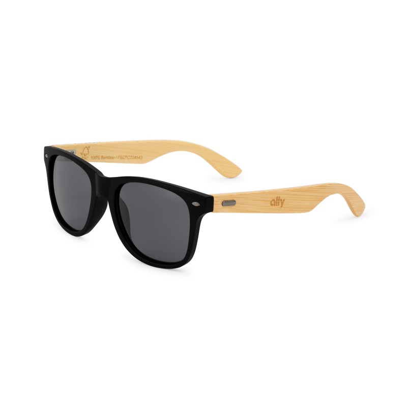 CapeShades Recycled Bamboo Sunglasses Black Frame - Black 1 CapeShades Recycled Bamboo Sunglasses Black Frame - Black 1