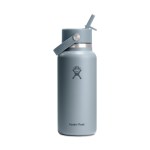 Hydro Flask Wide Flex Straw Cap Bottle 32 Oz. - Shale Gray - Alternate Hydro Flask Wide Flex Straw Cap Bottle 32 Oz. - Shale Gray - Alternate