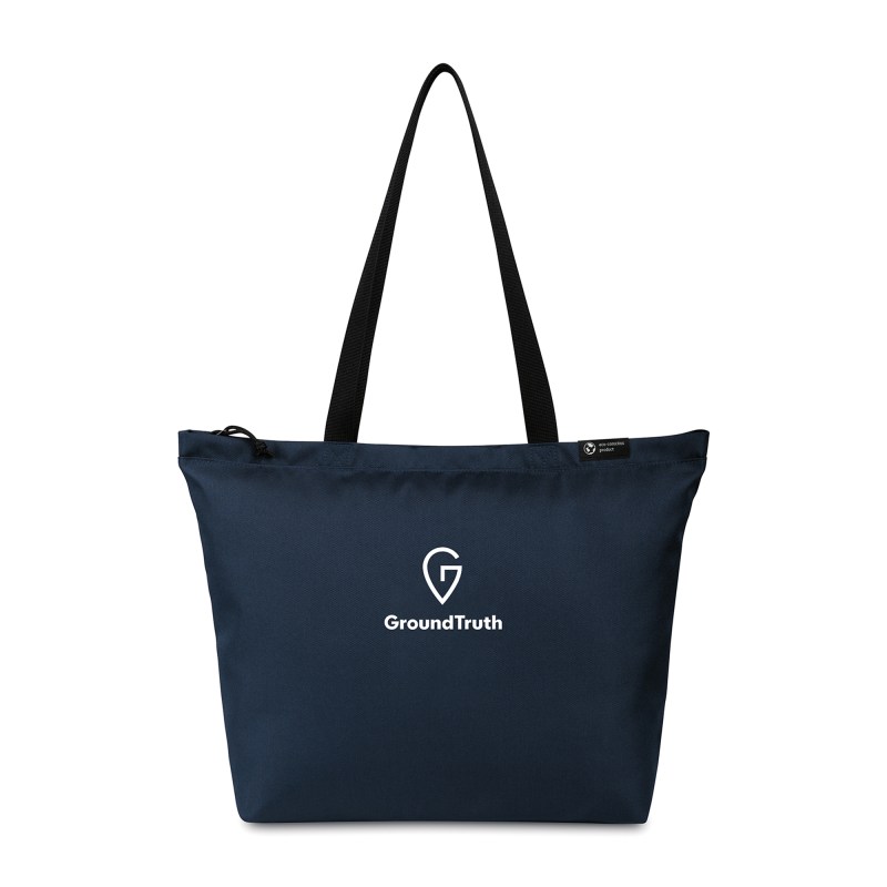 Renew AWARE™ rPET Tote - Navy 1 Renew AWARE™ rPET Tote - Navy 1