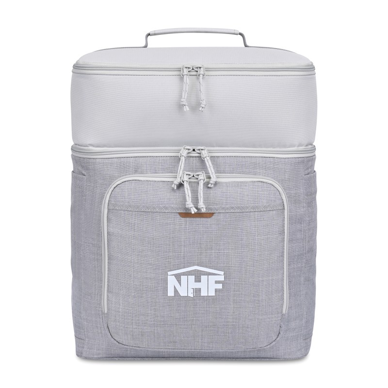 Parkview Recycled rPETBackpack Cooler - Greystone 1 Parkview Recycled rPETBackpack Cooler - Greystone 1