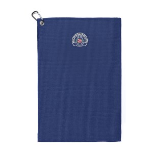 Golf Links Waffle Weave Towel - Royal Blue 1 Golf Links Waffle Weave Towel - Royal Blue 1