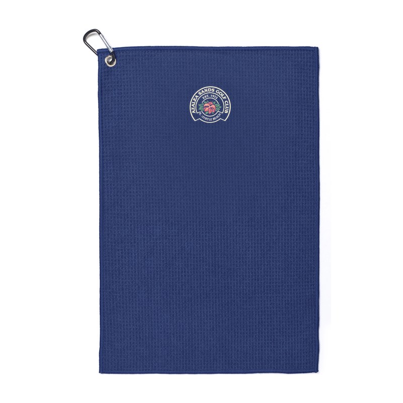 Golf Links Waffle Weave Towel - Royal Blue 1 Golf Links Waffle Weave Towel - Royal Blue 1