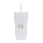 Aviana™ Rowan Recycled Straw Tumbler - 17 Oz. - Marshmallow 1 Aviana™ Rowan Recycled Straw Tumbler - 17 Oz. - Marshmallow 1