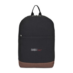 Ivy Recycled Cotton Laptop Backpack - AWARE™ - Black 1 Ivy Recycled Cotton Laptop Backpack - AWARE™ - Black 1
