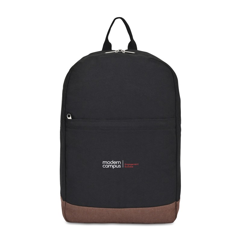 Ivy Recycled Cotton Laptop Backpack - AWARE™ - Black 1 Ivy Recycled Cotton Laptop Backpack - AWARE™ - Black 1