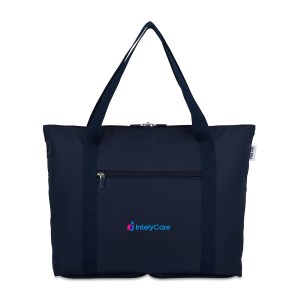 RuMe Recycled Ripstop rPET cFold Travel Tote - Navy 1 RuMe Recycled Ripstop rPET cFold Travel Tote - Navy 1