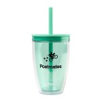 Cool Gear® Oasis Straw Bottle - 14 Oz. - Seaglass 1 Cool Gear® Oasis Straw Bottle - 14 Oz. - Seaglass 1