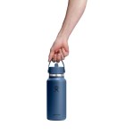 Hydro Flask Wide Flex Straw Cap Bottle 32 Oz. - Harbor Blue - Alternate Hydro Flask Wide Flex Straw Cap Bottle 32 Oz. - Harbor Blue - Alternate